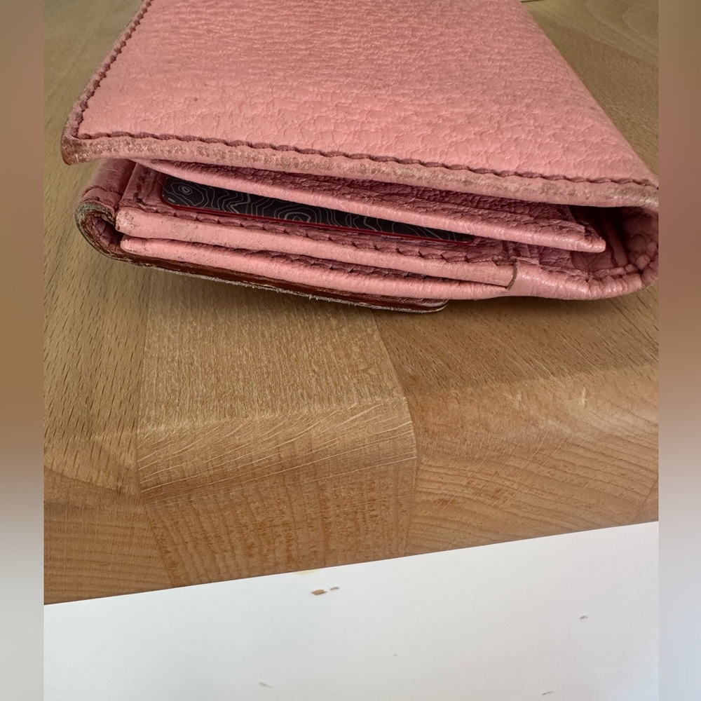 Gucci Pink Bamboo wallet - Picture 9 of 10